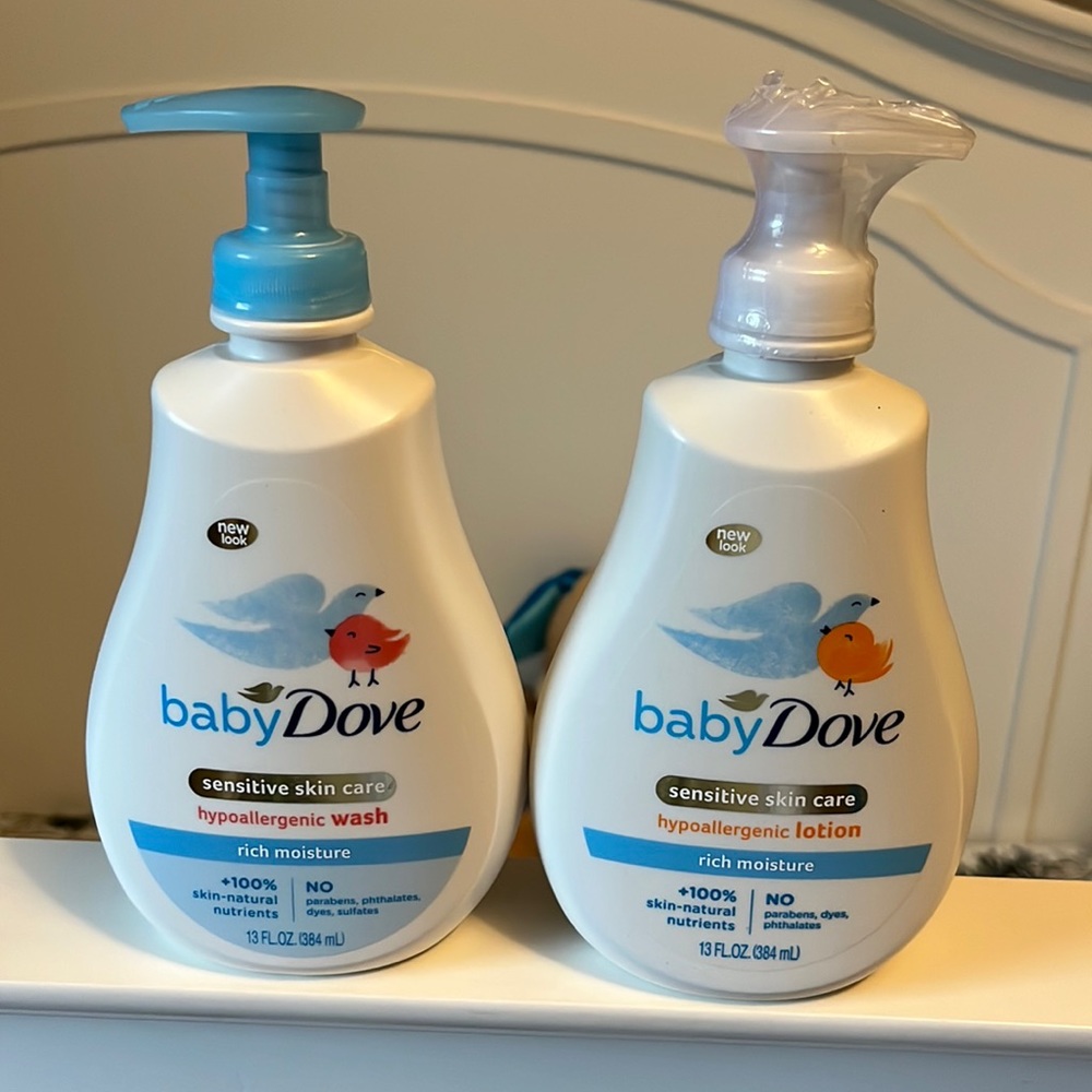 Brand new baby dove care